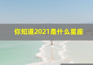 你知道2021是什么星座