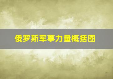 俄罗斯军事力量概括图