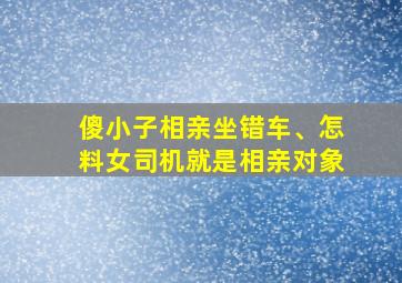 傻小子相亲坐错车、怎料女司机就是相亲对象