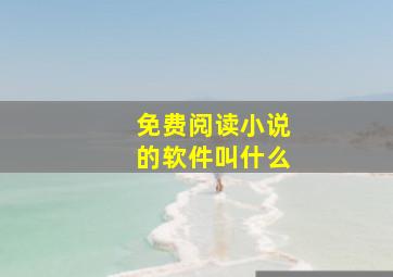 免费阅读小说的软件叫什么