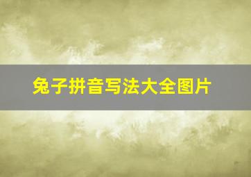 兔子拼音写法大全图片