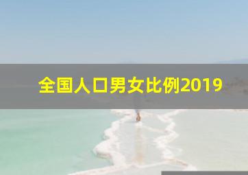 全国人口男女比例2019