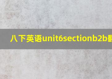 八下英语unit6sectionb2b翻译