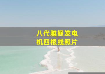 八代雅阁发电机四根线照片