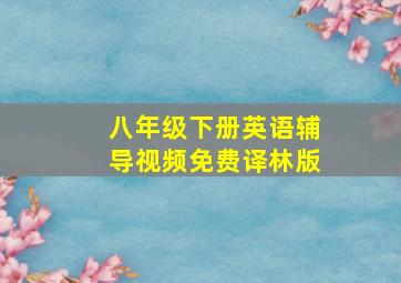 八年级下册英语辅导视频免费译林版