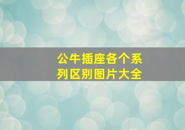 公牛插座各个系列区别图片大全