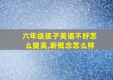 六年级孩子英语不好怎么提高,新概念怎么样