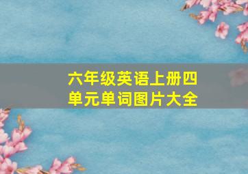 六年级英语上册四单元单词图片大全