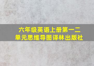 六年级英语上册第一二单元思维导图译林出版社