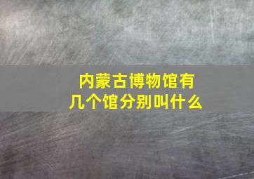 内蒙古博物馆有几个馆分别叫什么