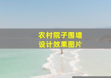 农村院子围墙设计效果图片