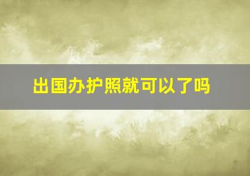 出国办护照就可以了吗