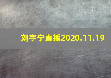 刘宇宁直播2020.11.19