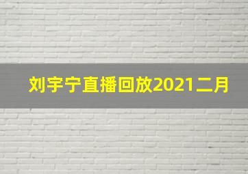 刘宇宁直播回放2021二月