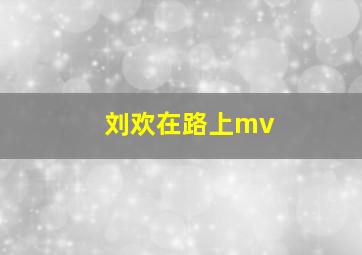 刘欢在路上mv