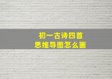 初一古诗四首思维导图怎么画