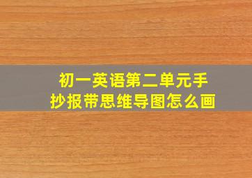 初一英语第二单元手抄报带思维导图怎么画