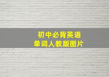 初中必背英语单词人教版图片