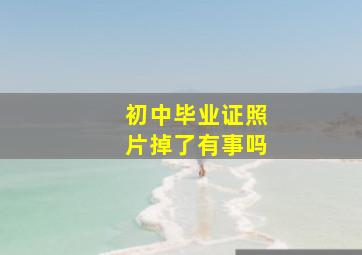 初中毕业证照片掉了有事吗