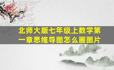 北师大版七年级上数学第一章思维导图怎么画图片