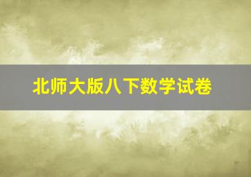 北师大版八下数学试卷