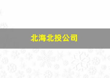 北海北投公司