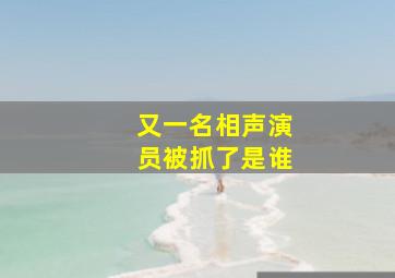 又一名相声演员被抓了是谁