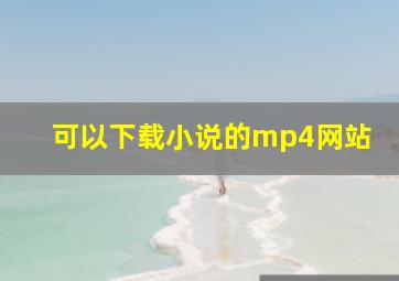 可以下载小说的mp4网站