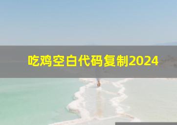 吃鸡空白代码复制2024