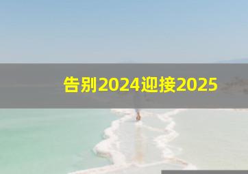 告别2024迎接2025