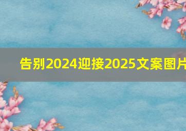 告别2024迎接2025文案图片