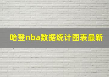 哈登nba数据统计图表最新