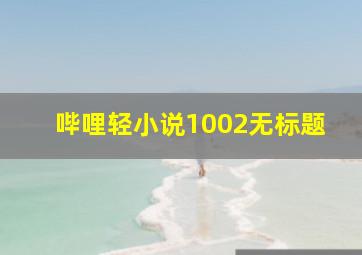 哔哩轻小说1002无标题