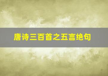 唐诗三百首之五言绝句