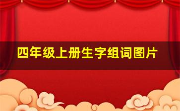 四年级上册生字组词图片