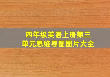 四年级英语上册第三单元思维导图图片大全