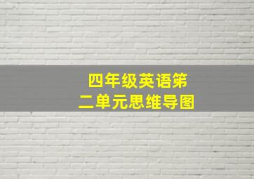 四年级英语笫二单元思维导图