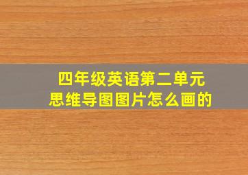 四年级英语第二单元思维导图图片怎么画的