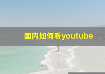 国内如何看youtube