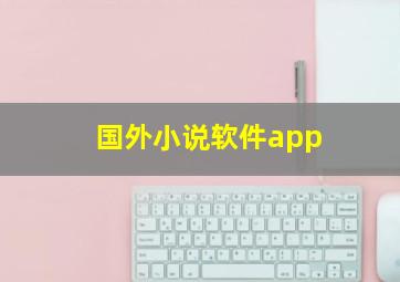 国外小说软件app