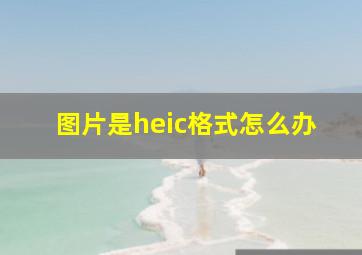 图片是heic格式怎么办