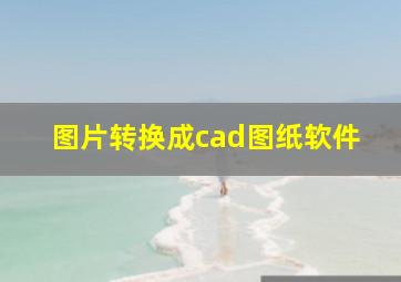 图片转换成cad图纸软件