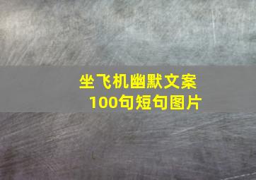 坐飞机幽默文案100句短句图片