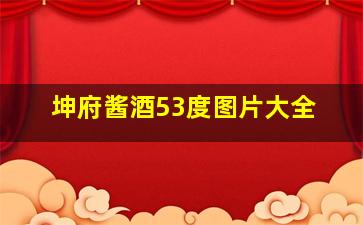 坤府酱酒53度图片大全