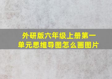 外研版六年级上册第一单元思维导图怎么画图片