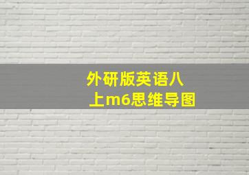 外研版英语八上m6思维导图