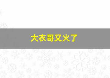 大衣哥又火了