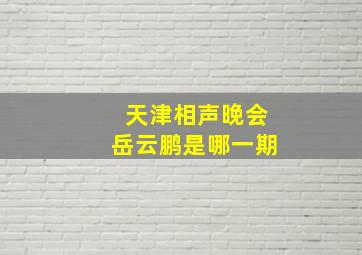 天津相声晚会岳云鹏是哪一期