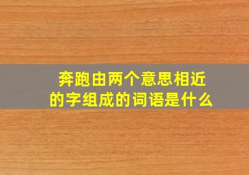 奔跑由两个意思相近的字组成的词语是什么