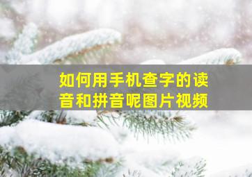 如何用手机查字的读音和拼音呢图片视频